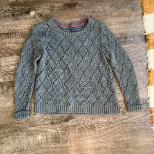 Tommy Hilfiger Gray Diamond Knit Sweater